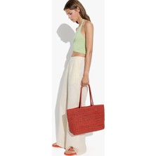 Parfois Kadın Örgü Deri Shopper Çanta