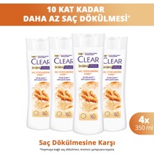 Clear Women Kepeğe Karşı Etkili Şampuan Saç Dökülmesine Karşı 350 ml X4
