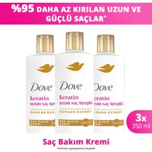 Dove Saç Bakım Kremi Keratin Uzun Saç Terapisi 350 ml X3
