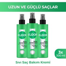 Elidor Sıvı Saç Bakım Kremi Sağlıklı Uzayan Saçlar 200 ml X3