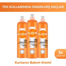Elidor 7/24 Kurtarıcı Saç Bakım Kremi Anında Onarıcı 240 ml X3