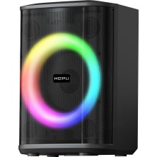 HEPU HP-979 Partybox Bluetooth Hoparlör – 8” Hoparlör 40W Güç RGB Işık TWS Destekli