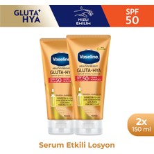 Vaseline Gluta-Hya Serum Etkili Vücut Losyonu Güneş Koruyucu 150 ml X2