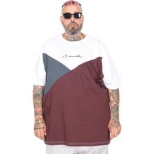 Mode Xl Büyük Beden T-Shırt Bıs New Bıe 26127 Beyaz