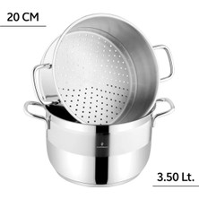 Empressco Soft 20 cm 3 Parça Buharda Pişirme Tencere Seti