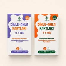 Ananas Kids Dinle Anla Kartları 4-6 Yaş ve Dinle Anla Kartları 0-4 Yaş