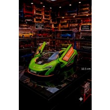 Oyuncak Sahili Mclaren 675LT Exclusıve Model Metal Koleksiyon 12.5 cm Dıecast Çekbırak Orjnal Araba Modifiye Yeşil