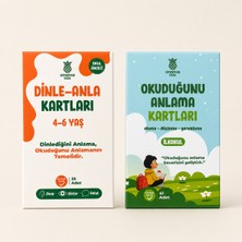 Ananas Kids Okuduğunu Anlama Kartları-Dinle Anla Kartları 4-6 Yaş