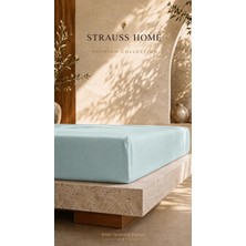 Strauss Ultra Lüks Lastikli Çarşaf 160 gr Kalın Yumuşak Pamuklu Yatak Çarşafı