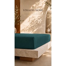 Strauss Ultra Lüks Lastikli Çarşaf 160 gr Kalın Yumuşak Pamuklu Yatak Çarşafı