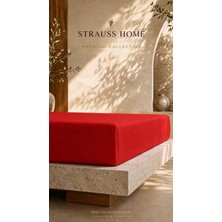 Strauss Ultra Lüks Lastikli Çarşaf 160 gr Kalın Yumuşak Pamuklu Yatak Çarşafı