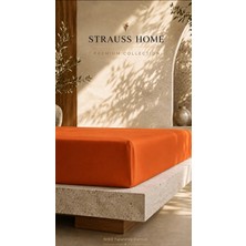 Strauss Ultra Lüks Lastikli Çarşaf 160 gr Kalın Yumuşak Pamuklu Yatak Çarşafı