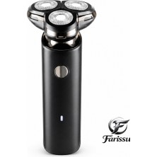 farissu RQ-1880 Döner Başlıklı Islak Kuru Şarjlı Tıraş Makinesi – Sinekkaydı Saç, Sakal ve Yanak Tıraş Aleti