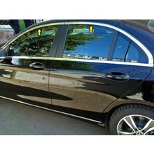 Empressco Mercedes W205 C Serisi Krom Cam Üst Çıtası Aksesuarı 4 Parça