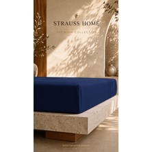 Strauss Ultra Lüks Lastikli Çarşaf 160 gr Kalın Yumuşak Pamuklu Yatak Çarşafı