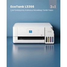 Logitech Epson Ecotank L3366 Çok Fonksiyonlu Kablosuz Mürekkep Tanklı Yazıcı