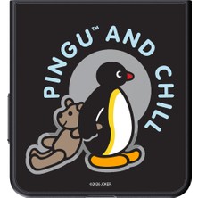 Samsung Galaxy Z Flip8  Aynalı Magnet Kılıf (Pingu) - Çok Renkli