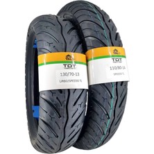 TDT Tyres Honda Pcx (2021) -Rks Reale Ön/arka Takım 130/70-13 ve 110/80-14 Tl (Tubeless - Dubleks) Speedo