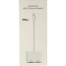 Ankaverse®  APR22 Iphone Otg 2in1 - Beyaz