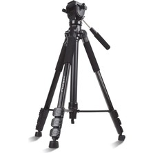 HEPU HP-T05 Profesyonel Tripod – 210 cm | 360° Pan Kafa | Alüminyum Gövde
