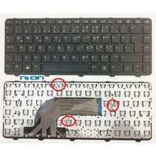 Ni-On Nion Hp Probook 430 G2 445 G2 440 G0 ile Uyumlu Yedek Klavye Tuş Takımı(Siyah Tr)