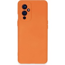 Ankaverse®  One Plus 9 Kılıf Nano Içi Kadife Silikon - Turuncu
