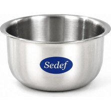 Sedef Premium Kuaför Tıraş Tası Paslanmaz Metal Büyük Boy Krom Kaplama