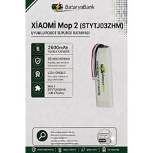 BataryaBank Mi Vacuum Mop 2 STYTJ03ZHM Robot Süpürge Bataryası 14.8V 2600MAH Li-Ion Uyumlu Yedek Pil