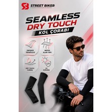Street Biker Güneş Koruyucu Spor Kolluk Dry Touch Motosiklet / Bisiklet Kol Çorabı - Dört Mevsim Siyah