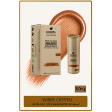 Kuatra Amber Crystal No:14 Highlighter Stick Doğal Bakır Işıltılı Aydınlatıcı Nemlendirici Antioksidan