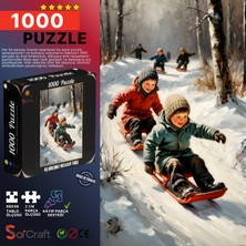 Soi Craft 1000 Parça Puzle Kış Güneşinde Mutluluk Yarışı #6508