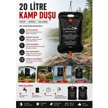 Pozart Kamp Duşu Pratik Kullanım Askılı 20LITRE Kapasiteli