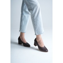 Analin Shoes Kadın Hakiki Deri Günlük Topuklu Ayakkabı