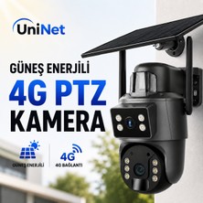Uninet Solar Kamera 4g Sim Kartlı 2 Kameralı Dış Mekan Sirenli Ip Kamera