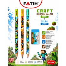 Danacı Kırtasiye Fatih Mini Craft Kurşun Kalem Seti 3, B Mini Craft Kurşun Kalem 1 Mini Craft Silgi Okul Kırtasiye Seti
