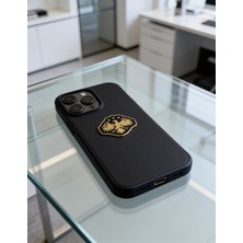 Zaytoon Suriye Sembolü Siyah Üzerinde Altın Rengi Kartal Telefon Sticker – 3D Metal Tasarım, Arka Süs A300137