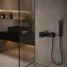 Kale Arris Mat Siyah Banyo Bataryası