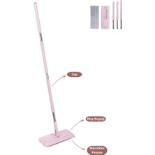 Tablet Mop Sap Seti F401, Mikrofiber Islak Kuru Zemin Yüzey Temizleyici (Flora Tablet Setiyle Uyumlu)