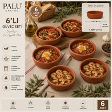 Palu Gastro El Yapımı Sırlı Güveç – Şık Sunum Tabağı (15.5 Cm)