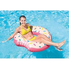 Maison Luré Donut Simit - Çörek Figürlü Pembe Şişme Simit, 94 cm - Denizde Eğlence Deniz Malzemesi