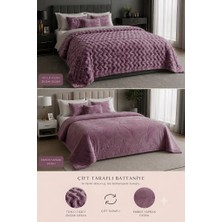 Yünteks Aslan Bubble Çift Taraflı / Çift Katlı /çift Kişilik/ Lüx Battaniye/ 4,5 kg / Modern / Şık / Çeyizlik