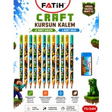 Danacı Kırtasiye Fatih Mini Craft B Kurşun Kalem Seti 12 Mini Craft Kurşun Kalem 1 Mini Craft Silgi Okul Kırtasiye Seti