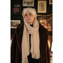 Hürrem Bone Bej Arkadan Bağlamalı Aqualina Şal Hafif Suya Dayanıklı Şifon Çapraz Üç Bantlı 2514_12