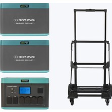Antfea H2400 Pro Taşınabilir Güç + 2 Adet BH2400 Yedek Batarya + H2400 Römorku [ 2.4 Kw / 8 Kwh ]