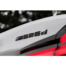 İdeal Aksesuar Bmw M525D Bagaj Yazısı Siyah Renk - Bmw M525D Trunk Emblem Black Color