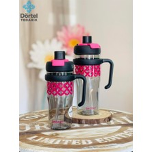 Tohana H2o Tritan Saplı Pipetli Matara 1250 Ml Siyah