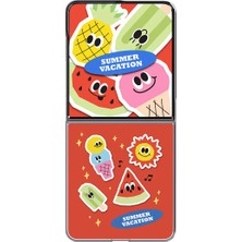 Samsung Galaxy Z Flip8 Flipsuit Kılıf (Summer Vacation) - Çok Renkli