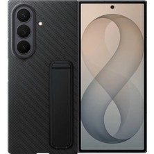 Samsung Galaxy Z Fold8 Ultra Standlı Karbon Kılıf - Siyah