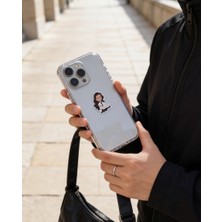 Zaytoon Kız Figürlü Anime Telefon Sticker – 3D Metal Tasarım, Arka Süs A300147