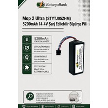 BataryaBank Mi Mop 2 Ultra (STYTJ05ZHM) Uyumlu Robot Süpürge Bataryası 14.4V 5200MAH Li-Ion Yedek Pil